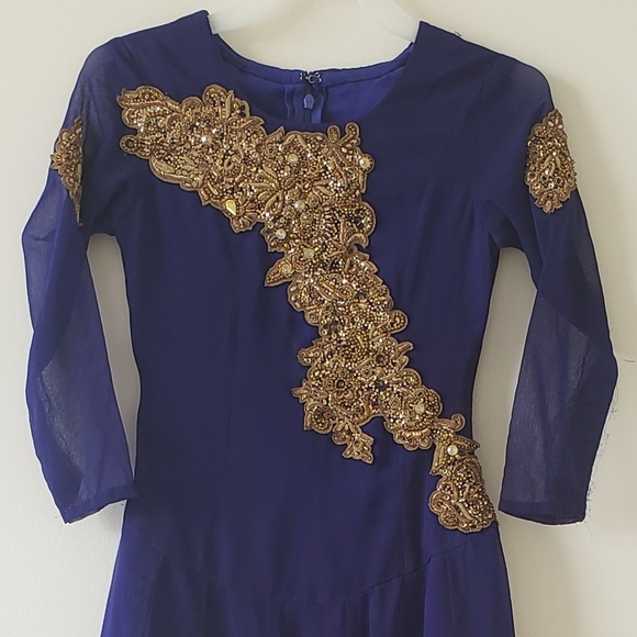 Royal Blue Maxi Dress - Picture 3 of 4